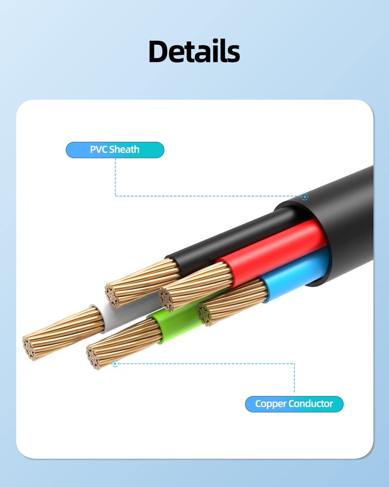 Superer 5Ft USB Type C Charger Cable Fit for Samsung Galaxy Tab A7 10.4" (2020)/Tab A7 Lite 8.7"/Tab A 8.4(2020)/Tab S6 Lite/Tab S7 S7+ Plus SM-T500/T307/T870/T970/p610 Tablet Power Adapter Cord - Image 3